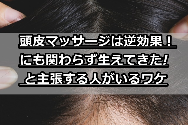 頭皮マッサージは逆効果 でもハゲ防止になり生えたと言う人がいる謎 Aga保健室 カッパ先生と学ぶ発毛 育毛のすべて