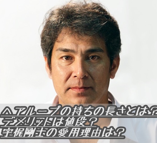 ヘアループの持ちの長さとは デメリットは値段 宇梶剛士の愛用理由は Aga保健室 カッパ先生と学ぶ発毛 育毛のすべて